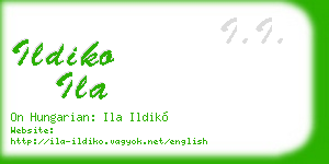 ildiko ila business card